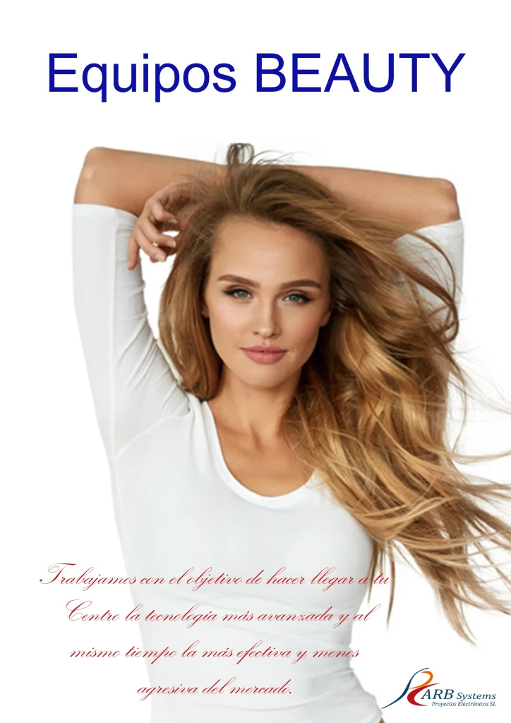 Imagen promocional de equipos Beauty de aparatología estética profesional con tecnología avanzada para centros de estética.