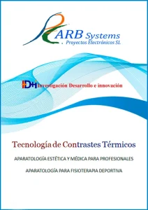 Portada de la presentación de ARB Systems sobre investigación, desarrollo e innovación en tecnología de contrastes térmicos para aparatología estética, médica y fisioterapia deportiva.