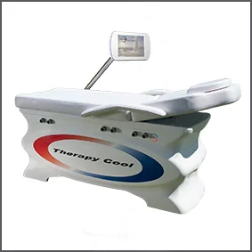 Equipo de aparatología estética Therapy Cool para tratamientos corporales con tecnología de contrastes térmicos frío-calor no invasiva.