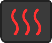 Red wave icon linking to the 'Our Therapies' section on heat treatment for muscle recovery.